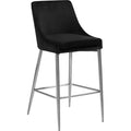  Color_Black/ Chrome -- Meridian Karina Counter Height Stool IMAGE 1
