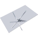  Color_Chrome -- Meridian Xander Dining Table with Glass Top and Pedestal Base IMAGE 5