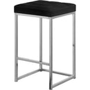  Color_Black/ Chrome -- Meridian Nicola Counter Height Stool IMAGE 1