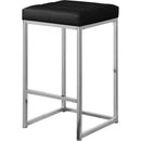  Color_Black/ Chrome -- Meridian Nicola Counter Height Stool IMAGE 1