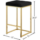  Color_Black/ Gold -- Meridian Nicola Counter Height Stool IMAGE 5