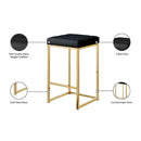  Color_Black/ Gold -- Meridian Nicola Counter Height Stool IMAGE 6
