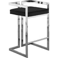  Color_Black/ Chrome -- Meridian Ezra Counter Height Stool IMAGE 1