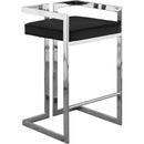  Color_Black/ Chrome -- Meridian Ezra Counter Height Stool IMAGE 1