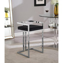  Color_Black/ Chrome -- Meridian Ezra Counter Height Stool IMAGE 2