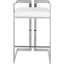  Color_White/ Chrome -- Meridian Ezra Counter Height Stool IMAGE 4
