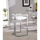  Color_White/ Chrome -- Meridian Ezra Counter Height Stool IMAGE 5