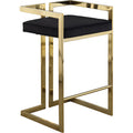  Color_Black/ Gold -- Meridian Ezra Counter Height Stool IMAGE 1