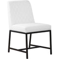  Color_White/ Black -- Bryce White Vegan Leather Upholstered Dining Chair IMAGE 1