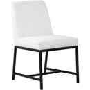  Color_White/ Black -- Bryce White Vegan Leather Upholstered Dining Chair IMAGE 1