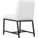 Color_White/ Black -- Bryce White Vegan Leather Upholstered Dining Chair IMAGE 5