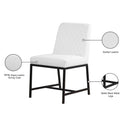  Color_White/ Black -- Bryce White Vegan Leather Upholstered Dining Chair IMAGE 9