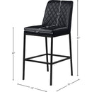  Color_Black -- Meridian Bryce Pub Height Stool IMAGE 7