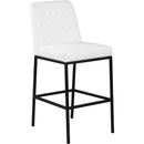  Color_White/ Black -- Bryce White Vegan Leather Upholstered Bar Stool IMAGE 1