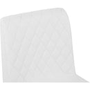  Color_White/ Black -- Bryce White Vegan Leather Upholstered Bar Stool IMAGE 6