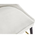  Color_Cream -- Sleek Cream Velvet Upholstered Bar Stool IMAGE 7