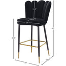  Color_Black -- Meridian Lily Pub Height Stool IMAGE 8