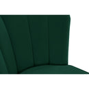  Color_Green -- Lily Green Velvet Upholstered Bar Stool IMAGE 7