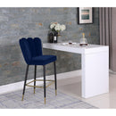  Color_Navy -- Lily Navy Velvet Upholstered Bar Stool IMAGE 2