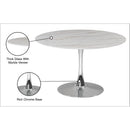 Meridian Holly Chrome Dining Table (3 Boxes) IMAGE 5