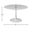 Meridian Holly White Dining Table IMAGE 4