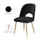  Color_Black/ Gold -- Meridian Logan Dining Chair IMAGE 11