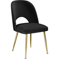  Color_Black/ Gold -- Meridian Logan Dining Chair IMAGE 1