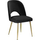  Color_Black/ Gold -- Meridian Logan Dining Chair IMAGE 1
