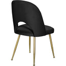  Color_Black/ Gold -- Meridian Logan Dining Chair IMAGE 5