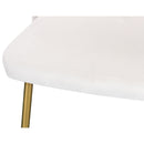  Color_Cream/ Gold -- Logan Cream Velvet Upholstered Dining Chair IMAGE 7