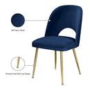  Color_Navy -- Logan Navy Velvet Upholstered Dining Chair IMAGE 11