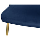  Color_Navy -- Logan Navy Velvet Upholstered Dining Chair IMAGE 7
