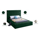 Meridian Bliss Green Velvet Full Bed (3 Boxes) IMAGE 10