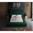  Color_Green  Size_King  -- Bliss Green Velvet Upholstered King Bed IMAGE 6