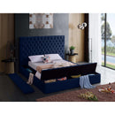  Color_Navy  Size_King  -- Bliss Navy Velvet Upholstered King Bed IMAGE 8