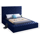  Color_Navy  Size_King  -- Bliss Navy Velvet Upholstered King Bed IMAGE 9