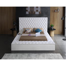  Color_White  Size_King  -- Bliss White Velvet Upholstered King Bed IMAGE 6