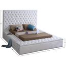  Color_White  Size_Queen  -- Bliss White Velvet Upholstered Queen Bed IMAGE 9