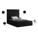  Color_Black  Size_Twin  -- Bliss Black Velvet Upholstered Twin Bed IMAGE 10