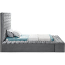  Color_Grey  Size_Twin  -- Bliss Grey Velvet Upholstered Twin Bed IMAGE 7