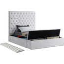 Color_White  Size_Twin  -- Bliss White Velvet Upholstered Twin Bed IMAGE 7