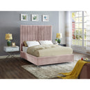  Color_Pink  Size_King  -- Candace Pink Velvet Upholstered King Bed IMAGE 2