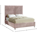  Color_Pink  Size_King  -- Candace Pink Velvet Upholstered King Bed IMAGE 4