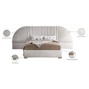  Color_Cream/ Gold  Size_King  -- Cleo Cream Velvet Upholstered King Bed IMAGE 6
