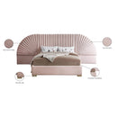  Color_Gold/ Pink  Size_King  -- Cleo Pink Velvet Upholstered King Bed IMAGE 6
