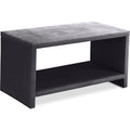  Color_Grey -- Cleo Grey Velvet Upholstered Nightstand IMAGE 1