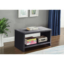  Color_Grey -- Cleo Grey Velvet Upholstered Nightstand IMAGE 3
