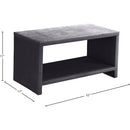  Color_Grey -- Cleo Grey Velvet Upholstered Nightstand IMAGE 5
