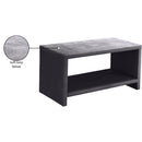  Color_Grey -- Cleo Grey Velvet Upholstered Nightstand IMAGE 6