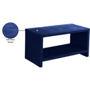  Color_Blue/ Gold -- Cleo Navy Velvet Upholstered Nightstand IMAGE 6